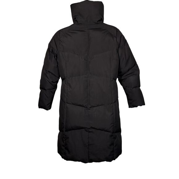 Calvin Klein Down Long Puffer Coat Womens Large High Collar Classic pockets - Picture 12 of 13